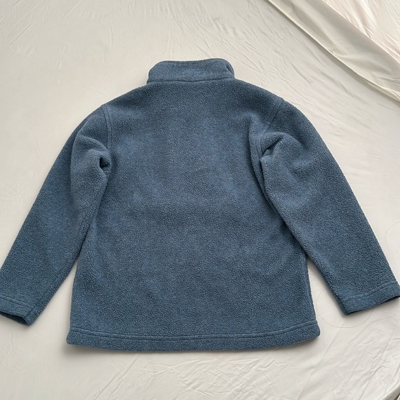 Bhs (UK brand) Boys quarter zip light blue fleece mock neck pullover - Picture 2 of 6